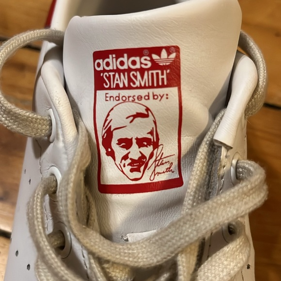 COPY - Stan Smith White and Red-Women’s Size 8-Used No Box - Picture 5 of 5